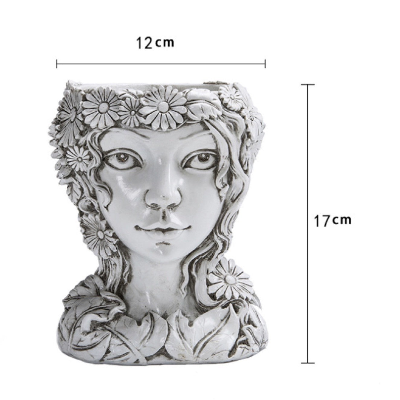 【cumpara unul si primesti unul gratis】Decorațiune de grădină, sculptură artistică a zeiței plantelor în ghiveci