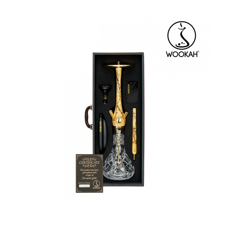Wookah 24K Gold-Plated Olives Grom Hookah Set