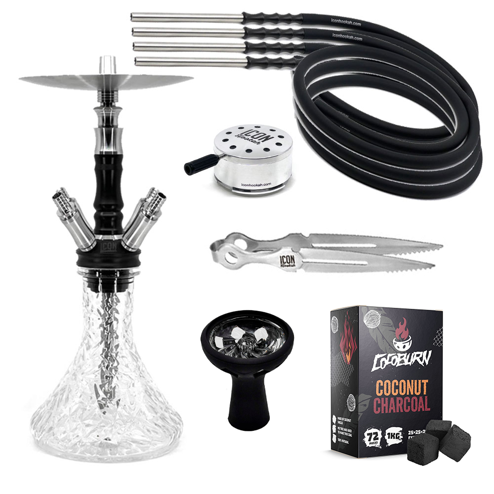 Kit de inicio para cachimba de 4 mangueras