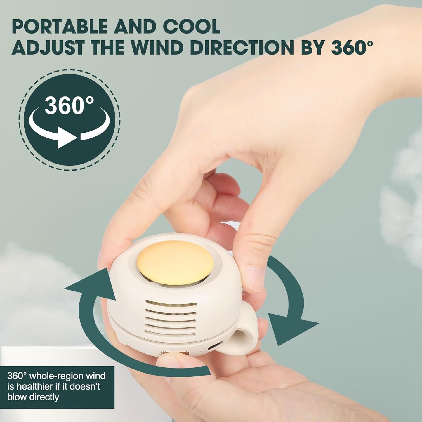 Kleiner Clip-Ventilator, geeignet für Outdoor, Camping und Reisen