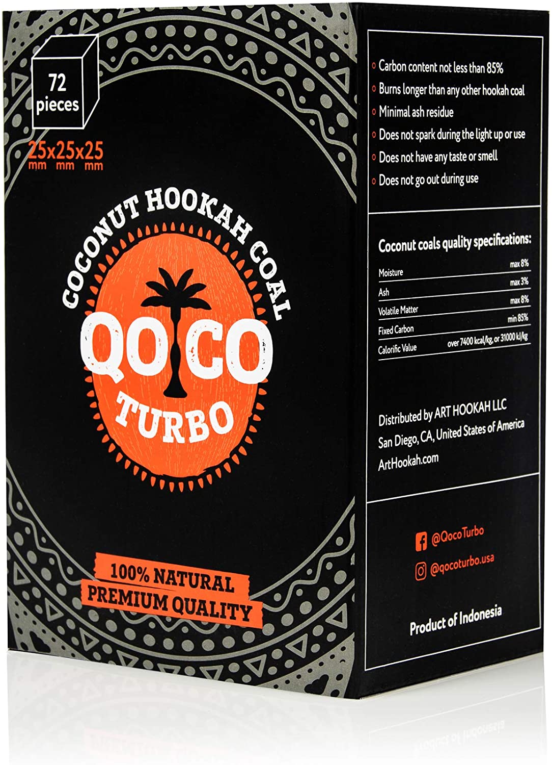 Qoco Turbo Premium Hookah Coals