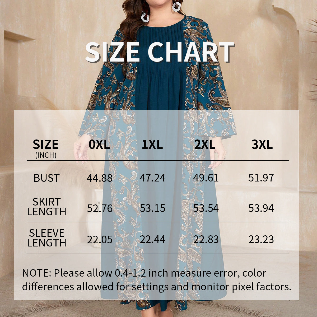 Women's Plus Size Bohemian Floral Print Maxi Dress