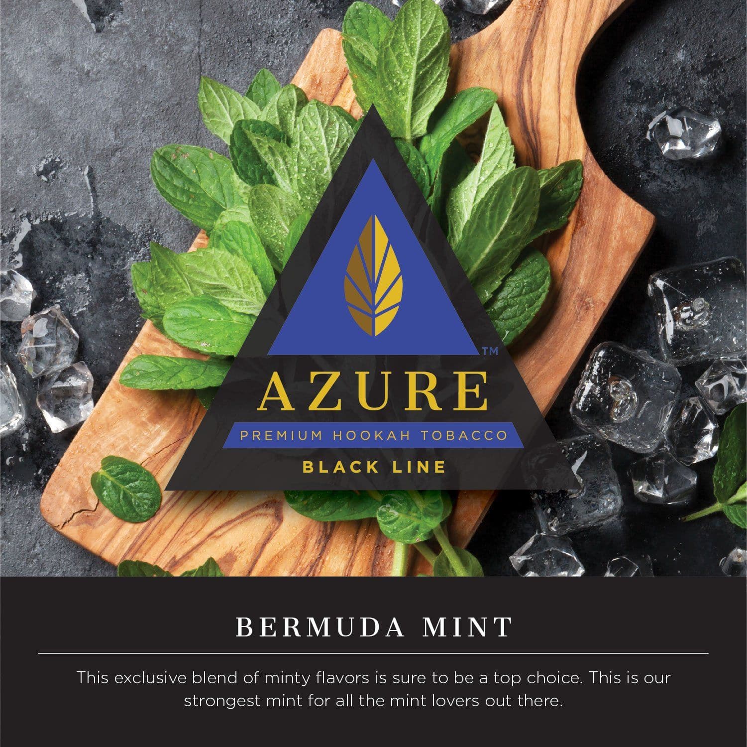 Azure Black Line Bermuda Mint Hookah Shisha Flavor