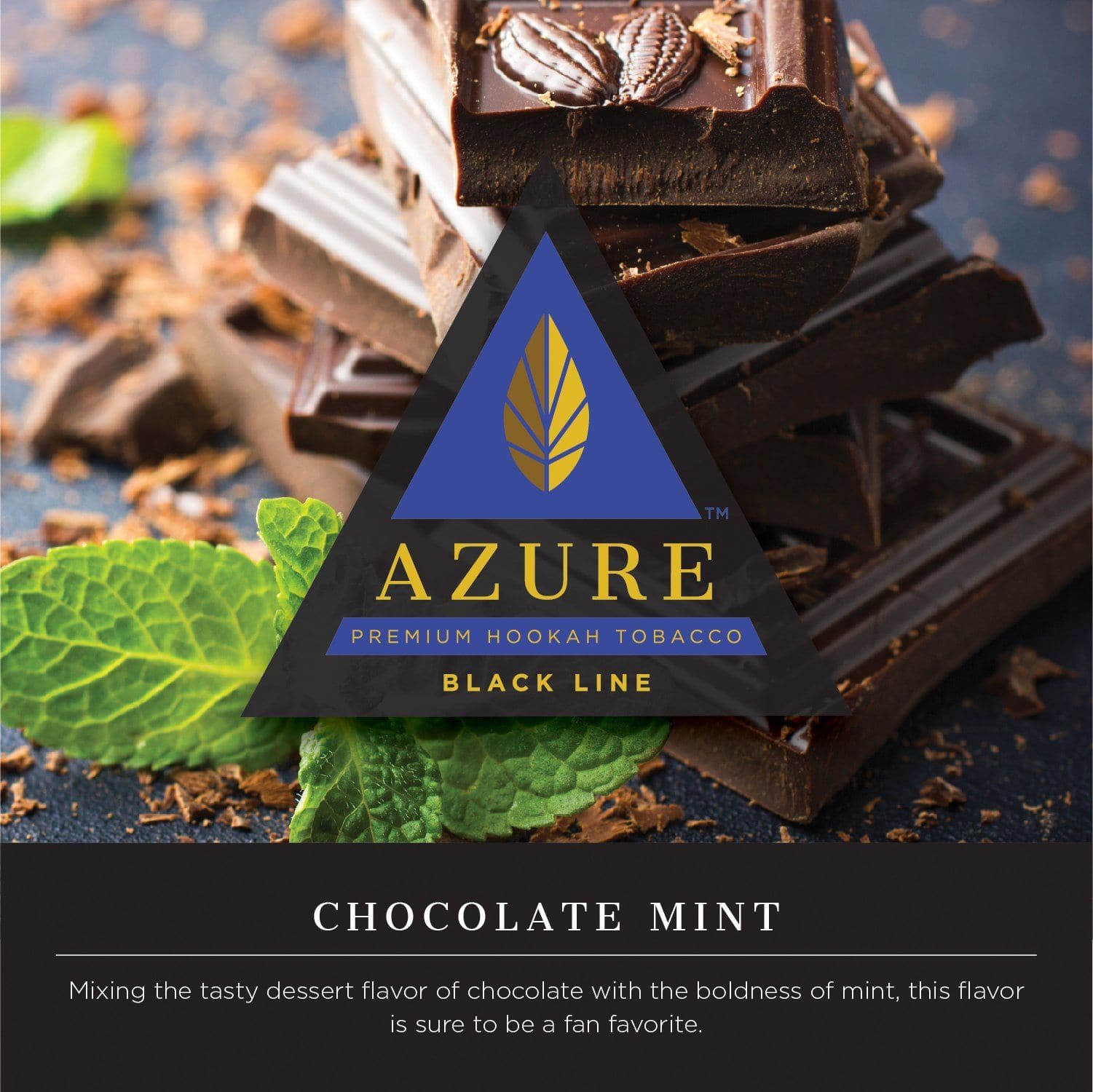 Azure Black Line Chocolate Mint Hookah Shisha Flavor