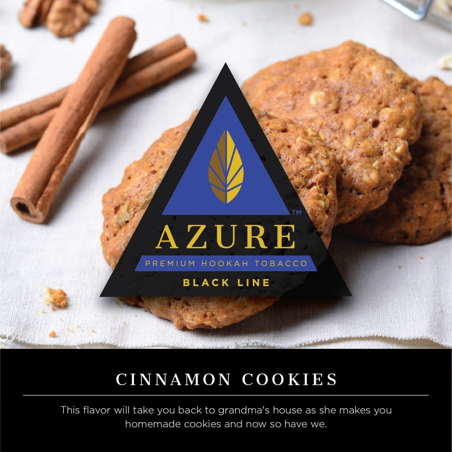 Azure Black Line Cinnamon Cookies Hookah Shisha Flavor
