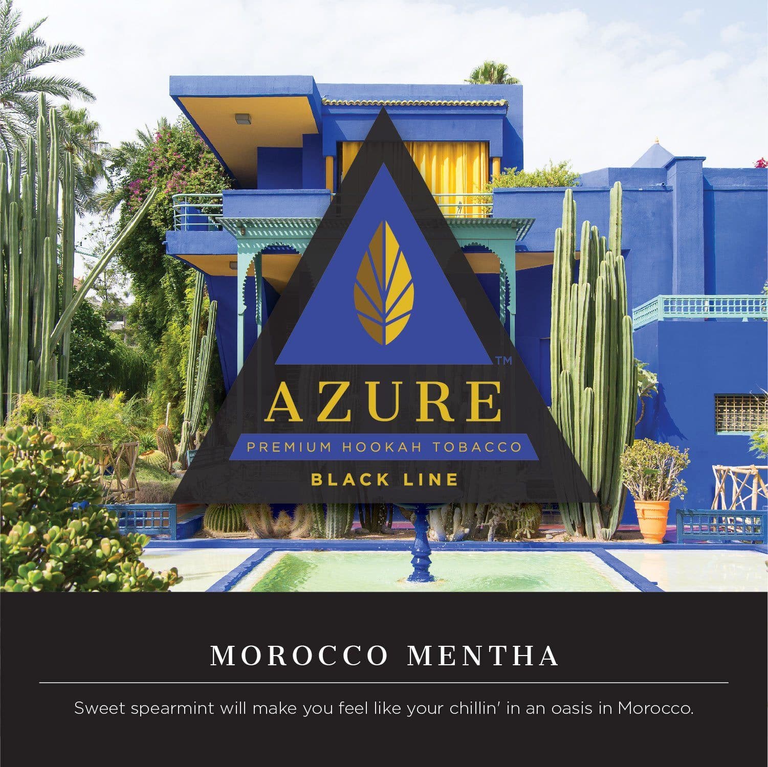 Azure Black Line Morocco Mentha Hookah Shisha Flavor