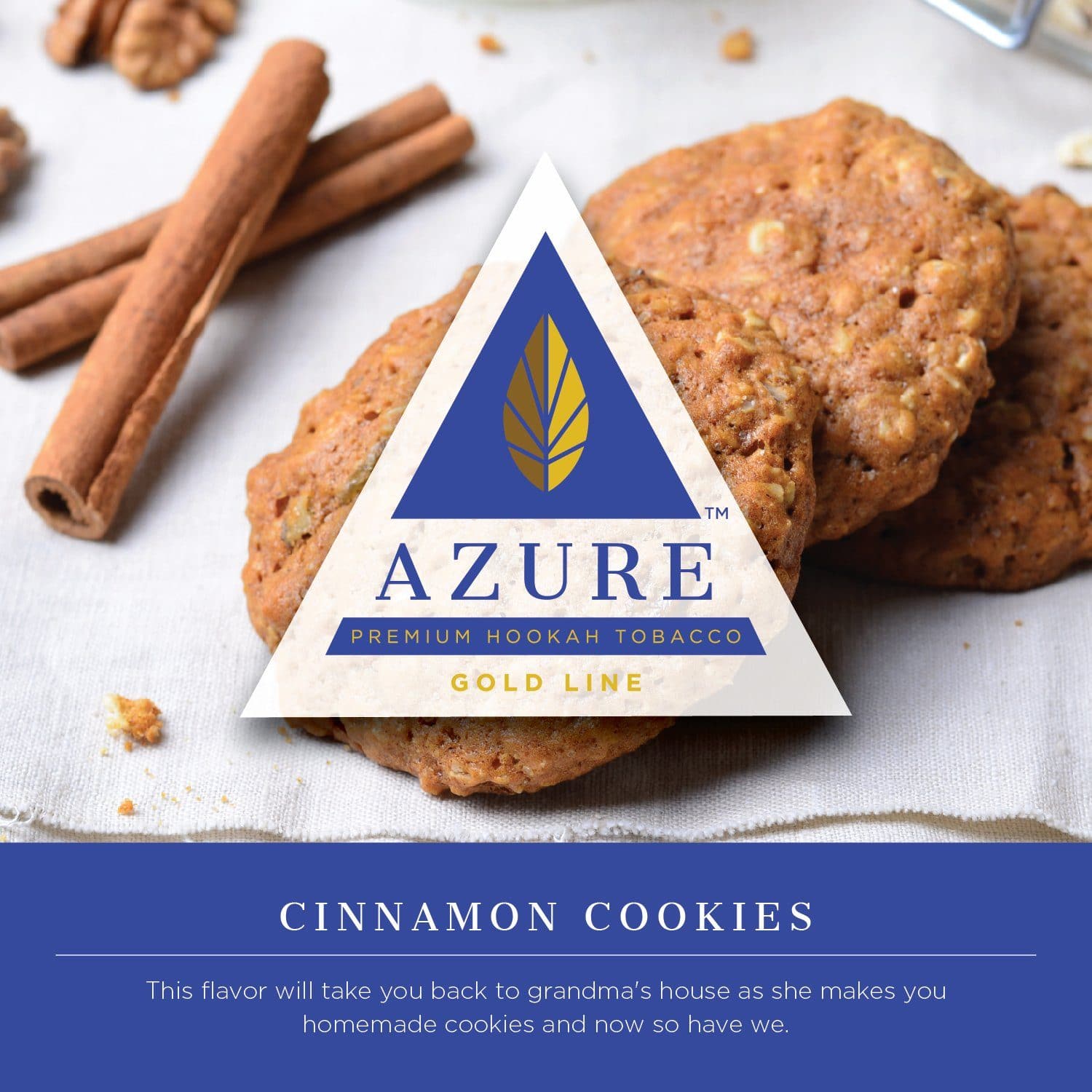 Azure Gold Line Cinnamon Cookies Hookah Shisha Flavor