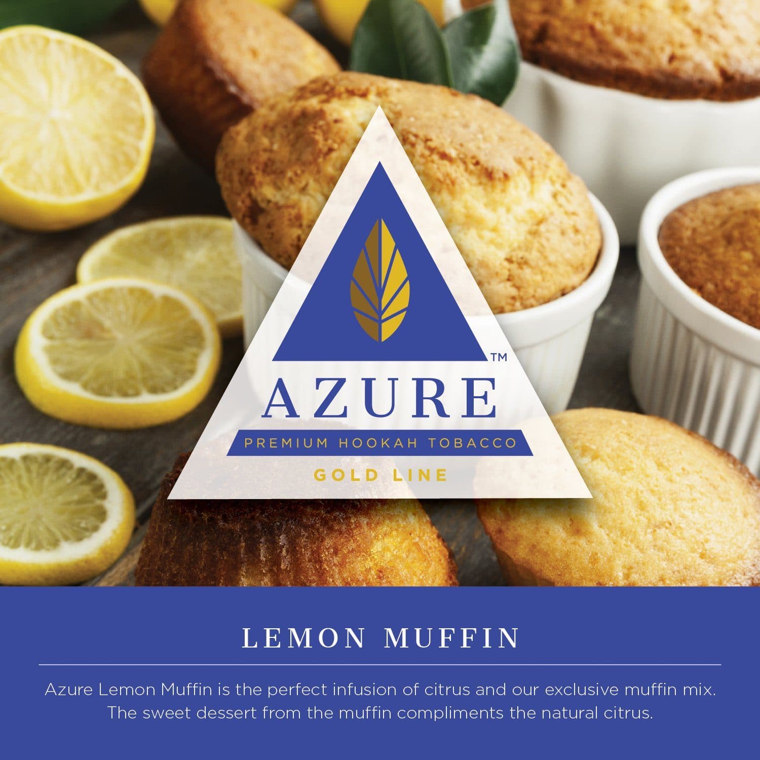 Azure Gold Line Lemon Muffin Hookah Shisha Flavor