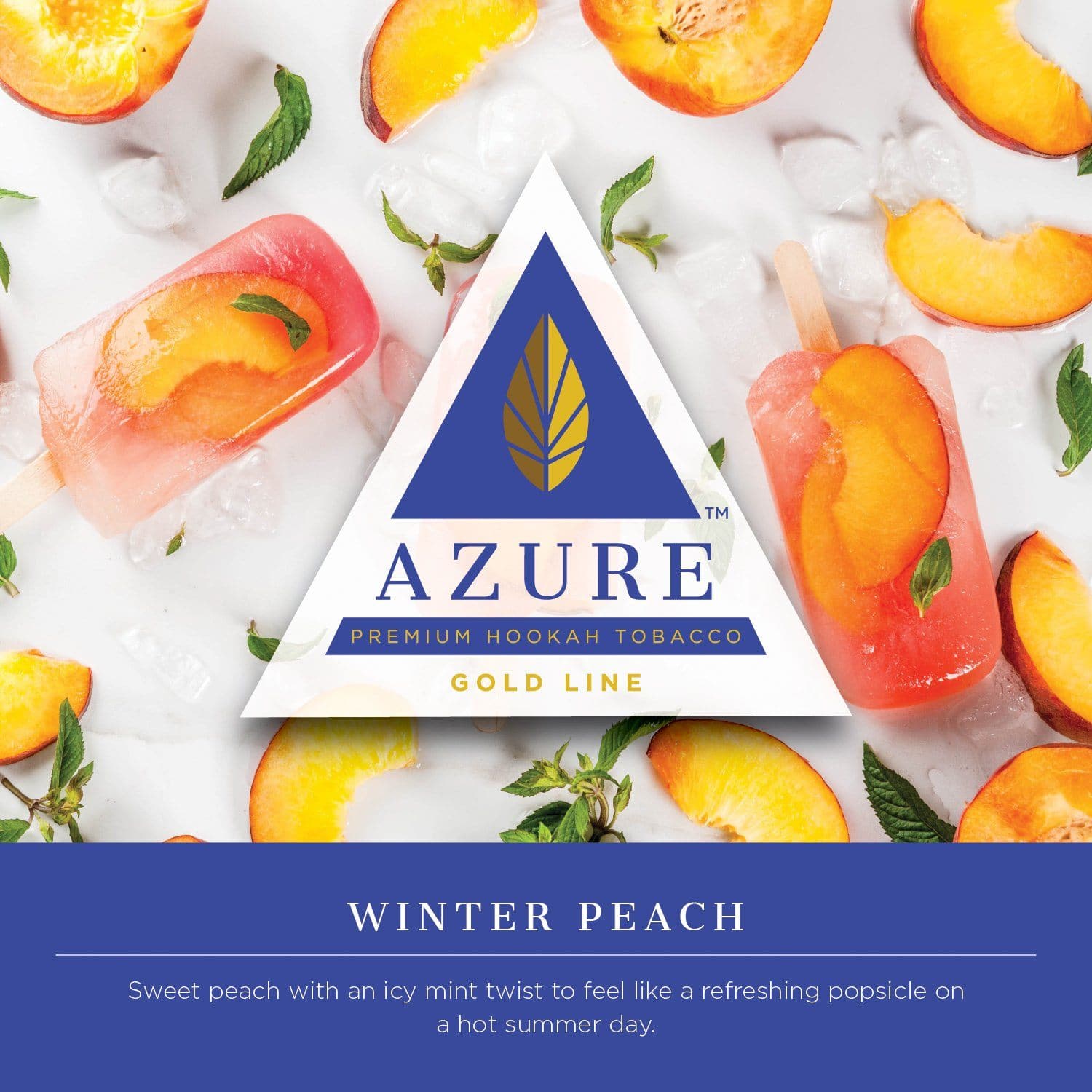 Azure Gold Line Winter Peach Hookah Shisha Flavor