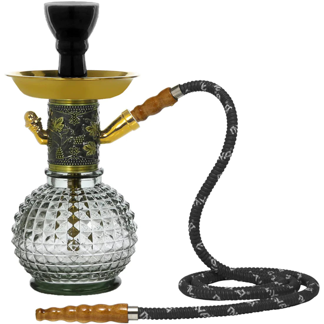 MYA Bambino Gold Glass Small Hookah