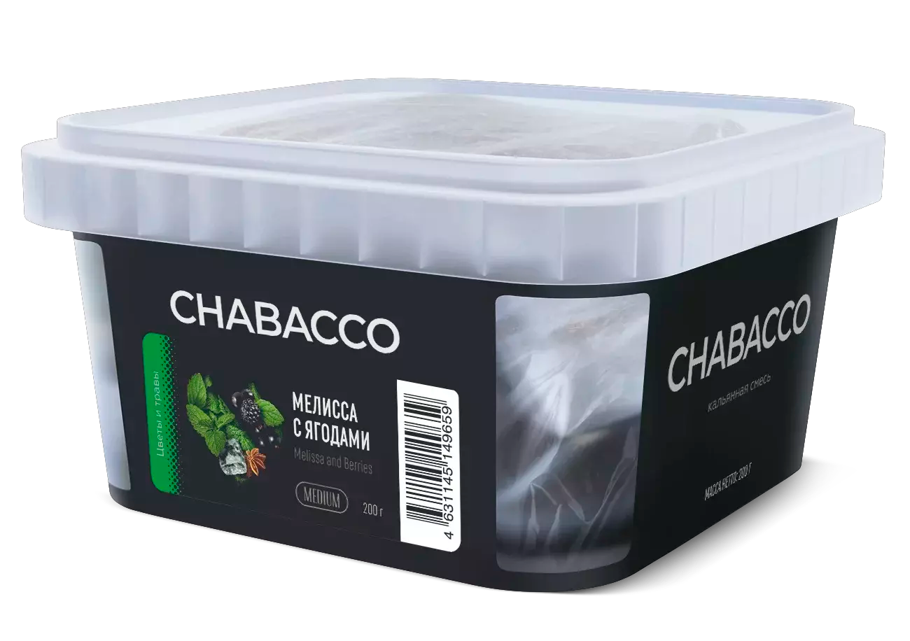 Chabacco Melissa and Berries Hookah Flavors