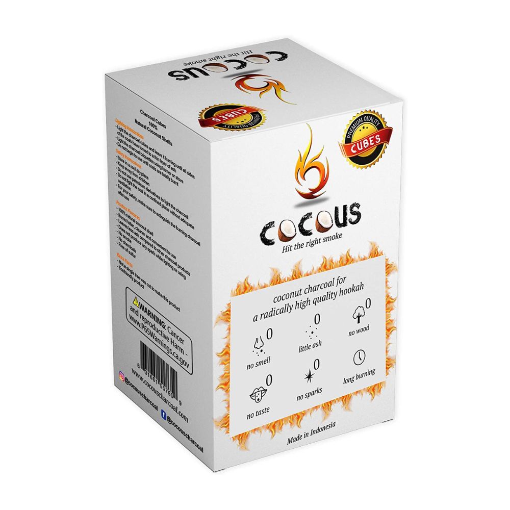 CocoUS Natural Hookah Coals 25 mm