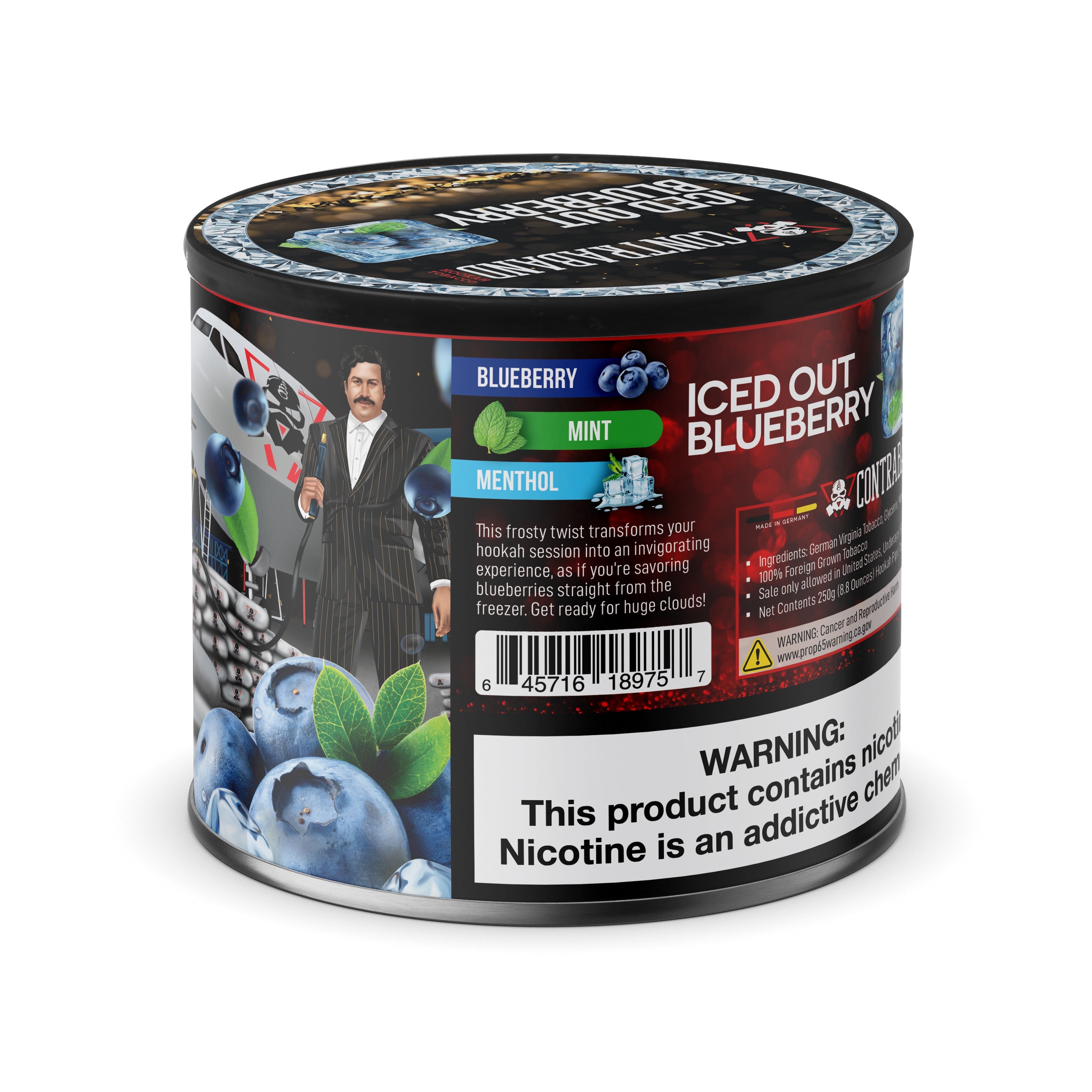 Contraband Iced Out Blueberry Hookah Flavors