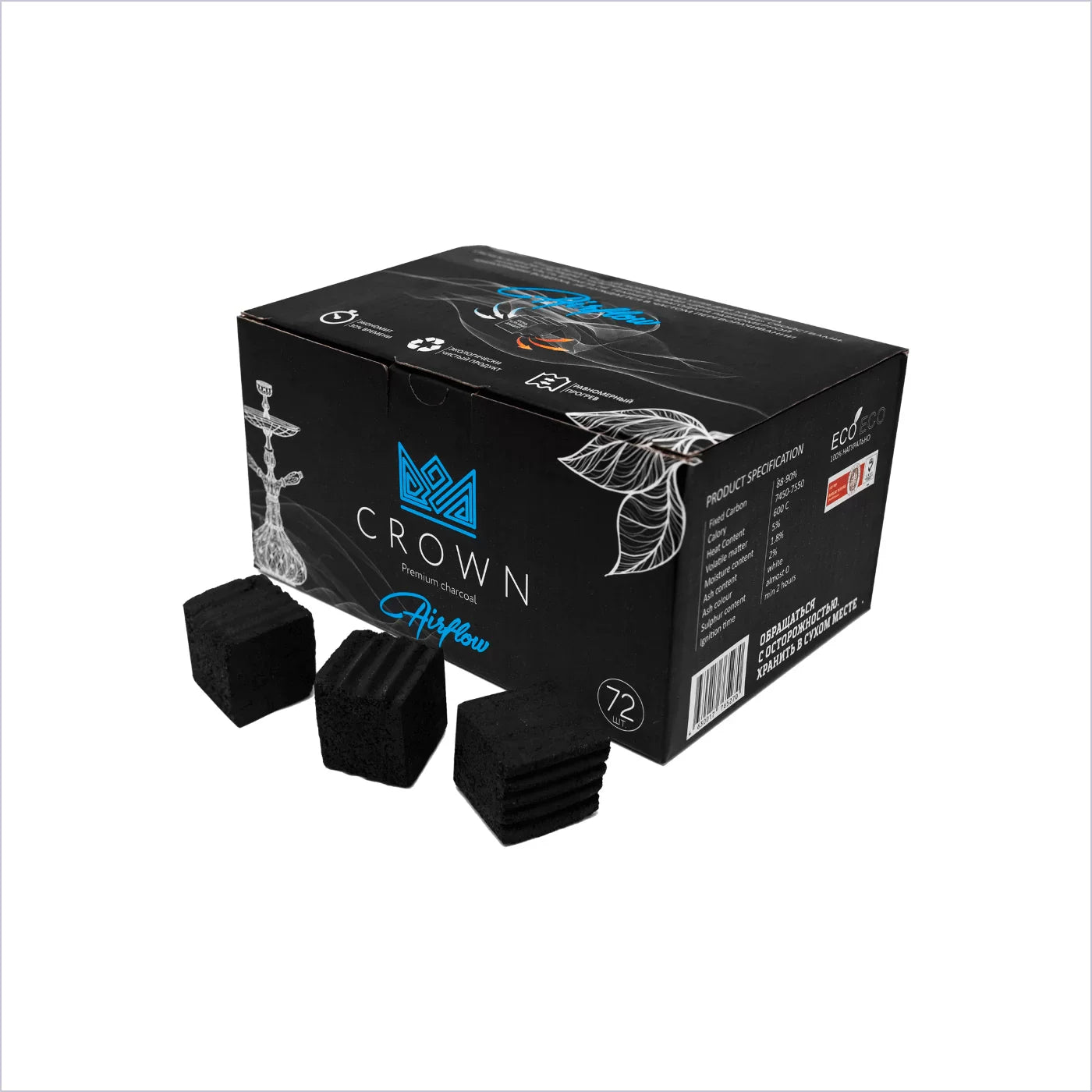 Crown Airflow 25mm Hookah Coals
