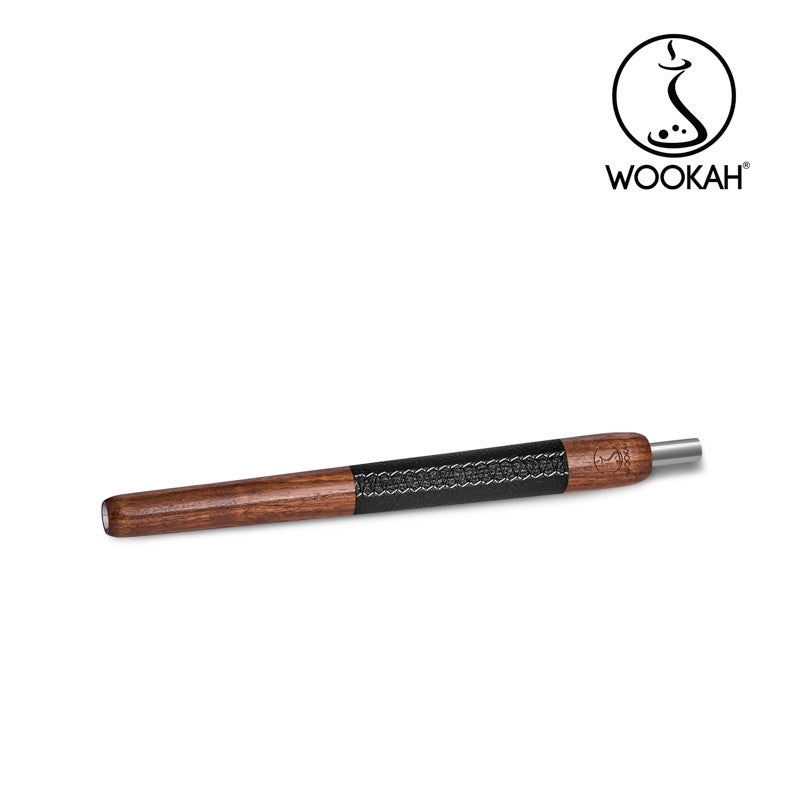 WOOKAH Wooden Mouthpiece WALNUT Leather
