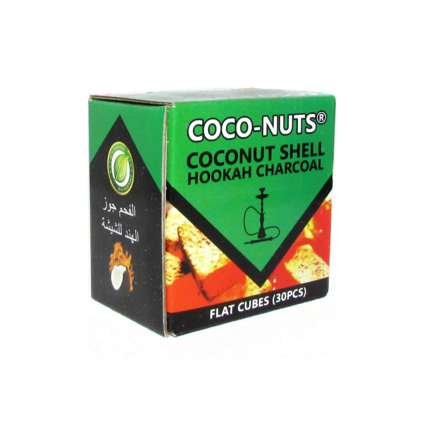 Zebra Coco-Nuts Hookahs Coals - Flats (30 Pieces)