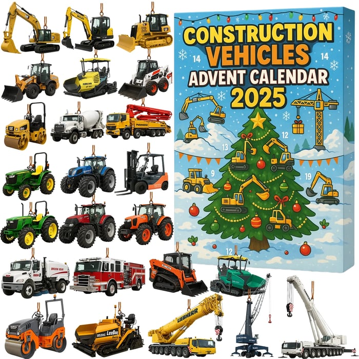Adventskalender für Baumaschinen 2025
