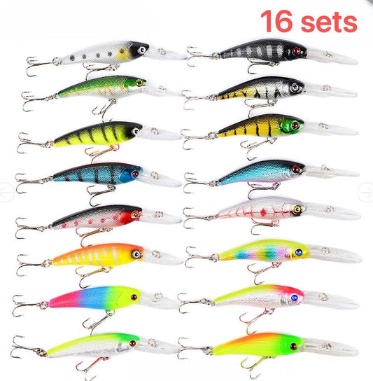 16-Piece Fishing Lure Set