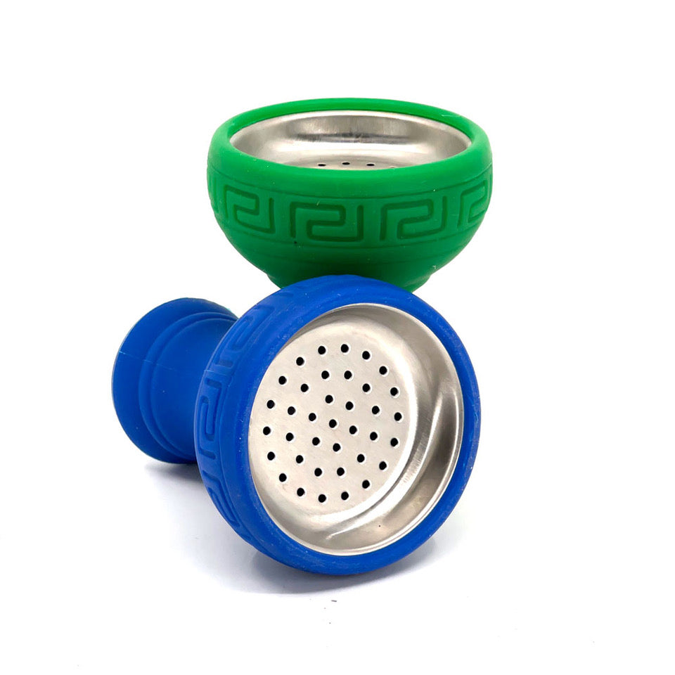 Silicone Hookah Shisha Bowl With Metal Screen