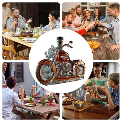Creative motorcycle wine bottle made of glass
