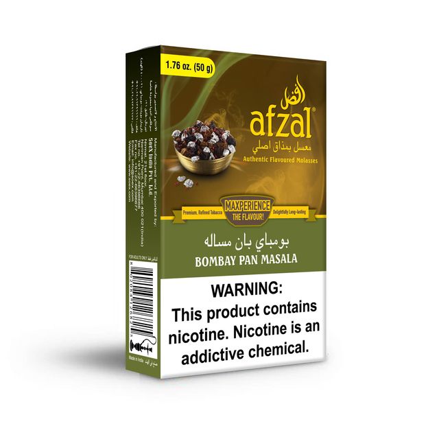 Afzal Bombay Pan Masala Hookah Flavors