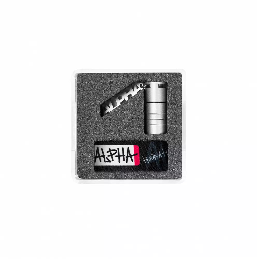 Alpha Pipe Glass Box Personal Hookah Mouth Tip With Lanyard