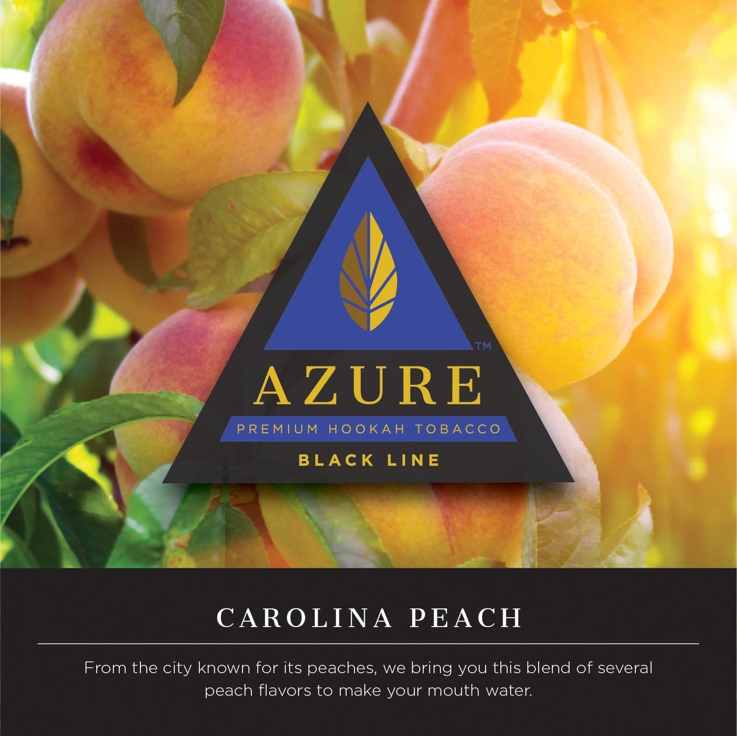 Azure Black Line Carolina Peach Hookah Shisha Flavor