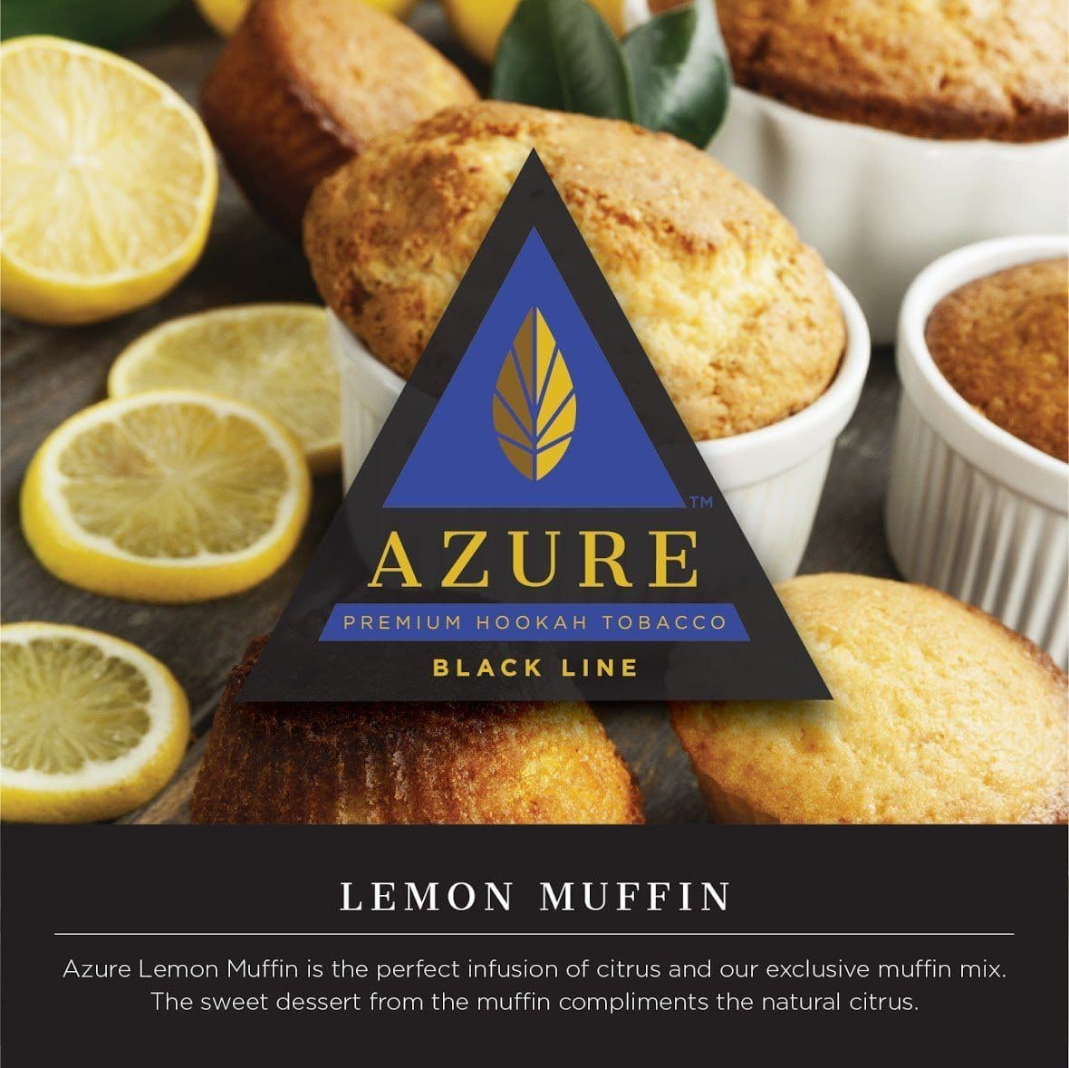Azure Black Line Lemon Muffin Hookah Shisha Flavor