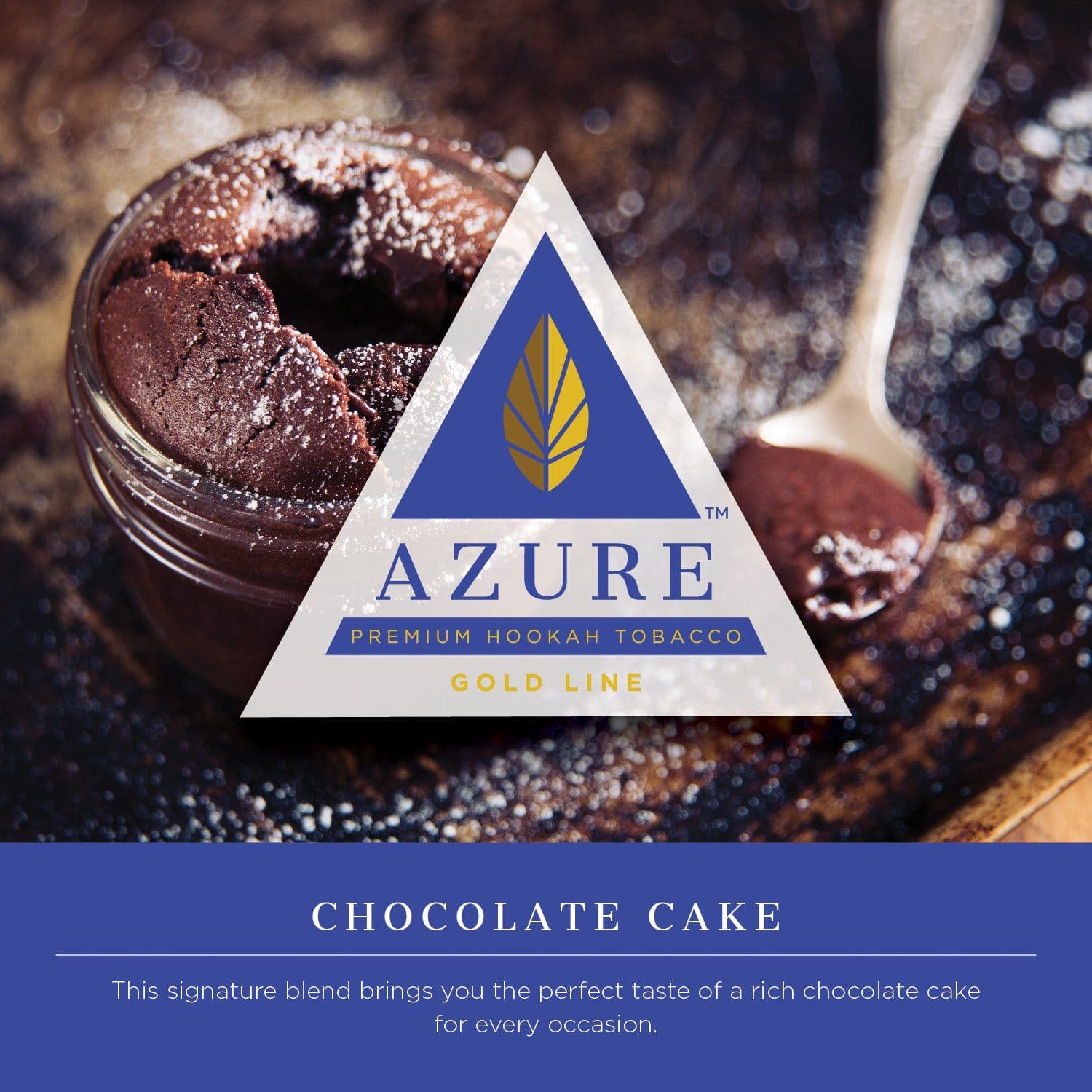 Azure Gold Line Chocolate Cake Hookah Shisha Flavor