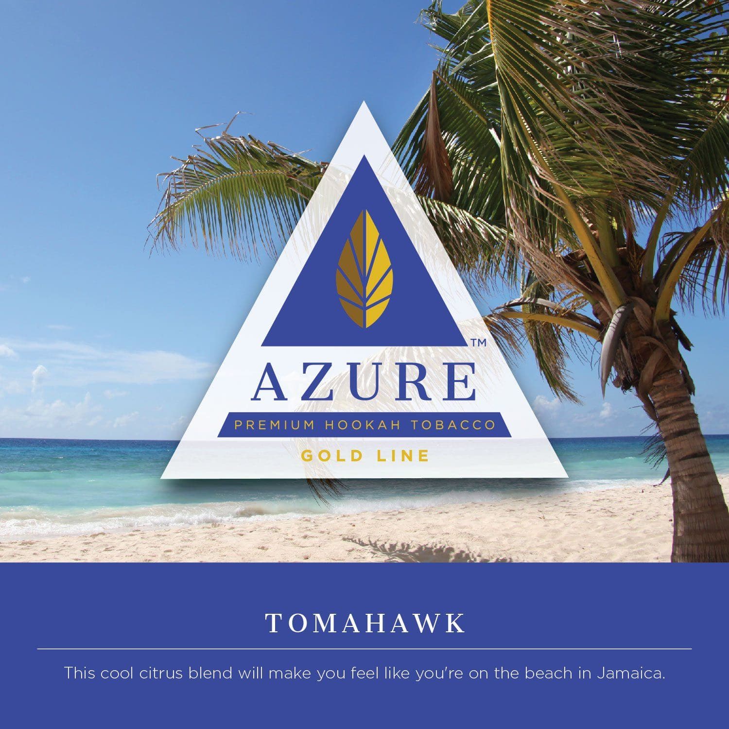 Azure Gold Line Tomahawk Hookah Shisha Flavor