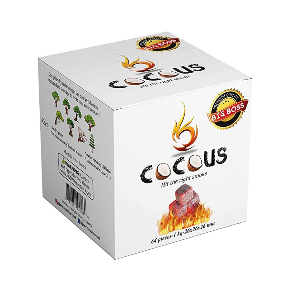 CocoUS Natural Hookah Coals 26 mm