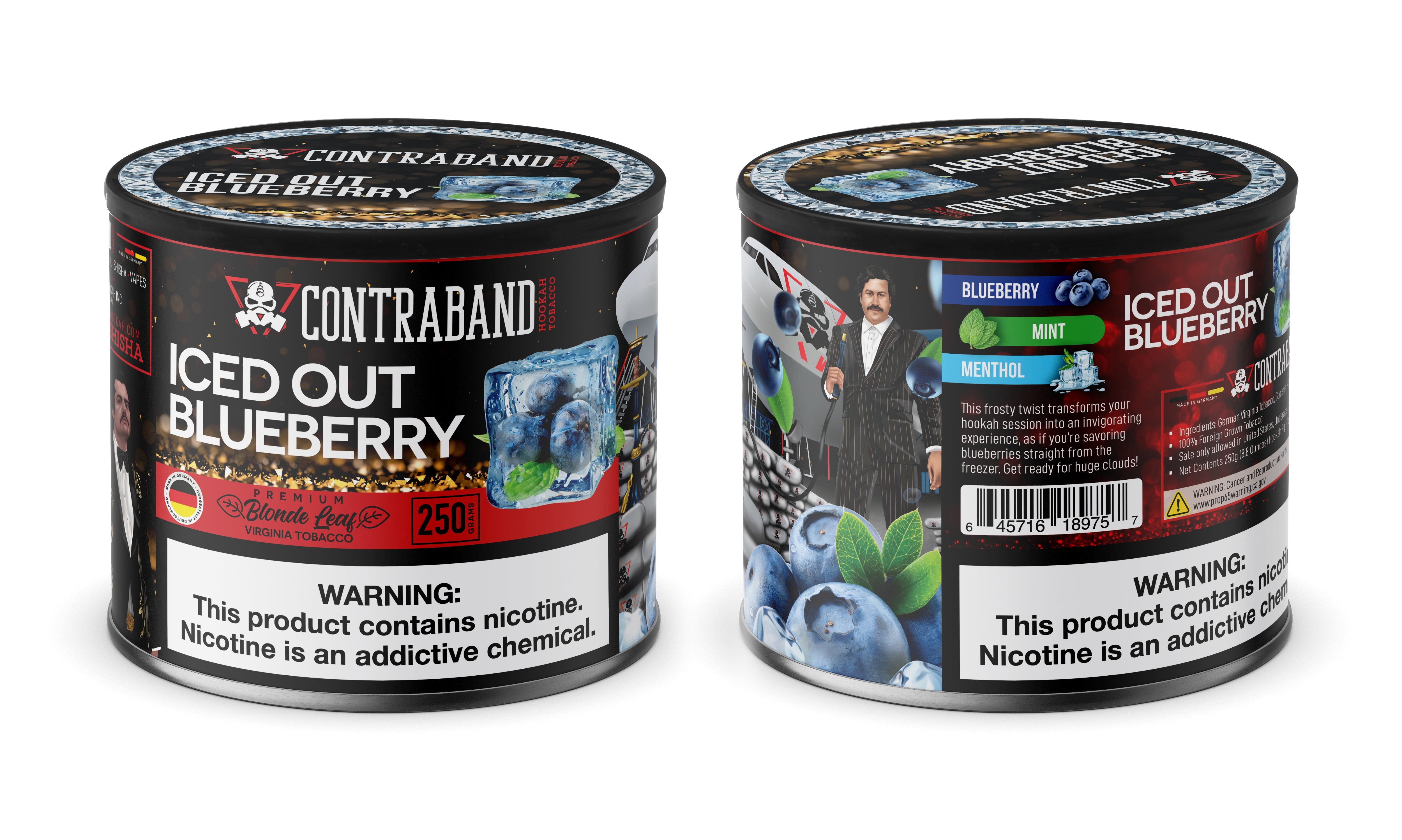 Contraband Iced Out Blueberry Hookah Flavors