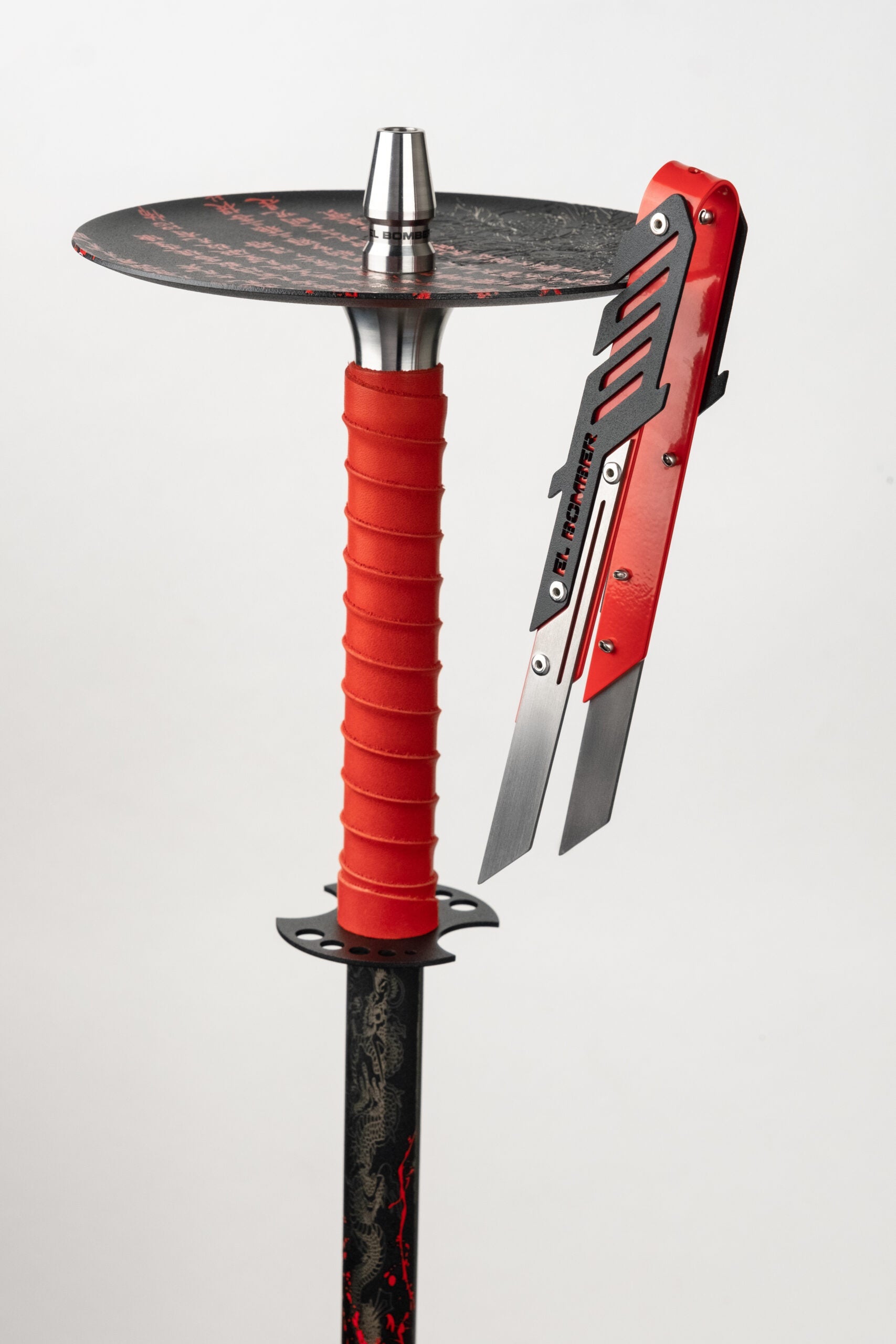 El Bomber Black Katana Hookah Tongs