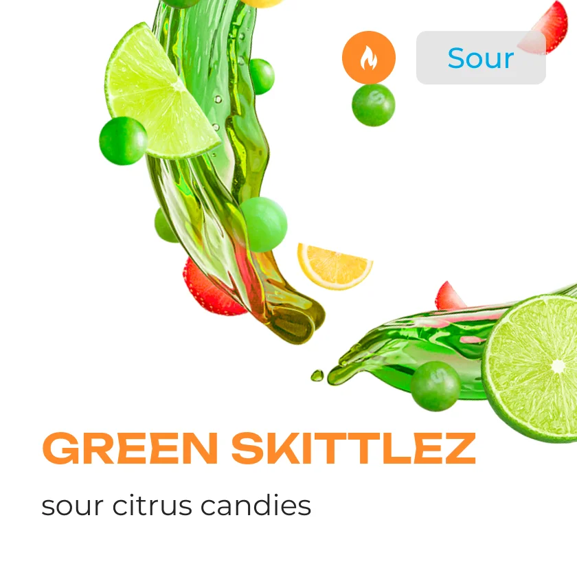 Element Water Line Green Skittlez Hookah Flavors
