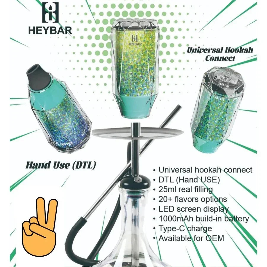 Heybar Crystal E-Hookah Head
