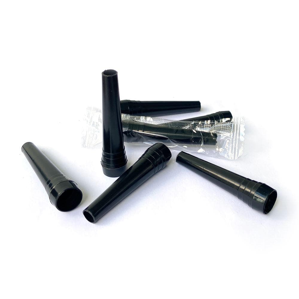 Black Disposable Hookah Mouth Tips - Pack of 100 Hookah Tips
