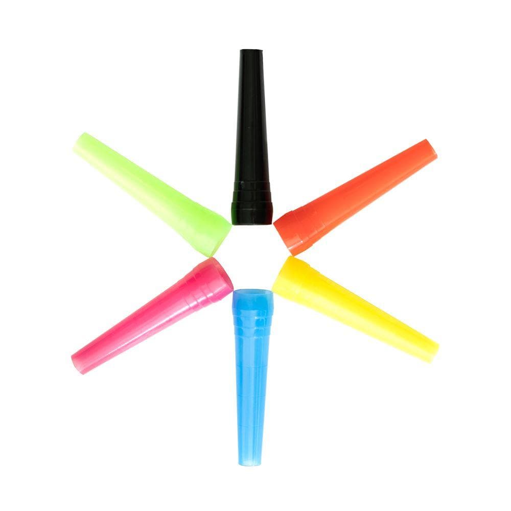 Icon Tips - 100 Disposable Mouth Tips for Hookah - 6 mixed colors