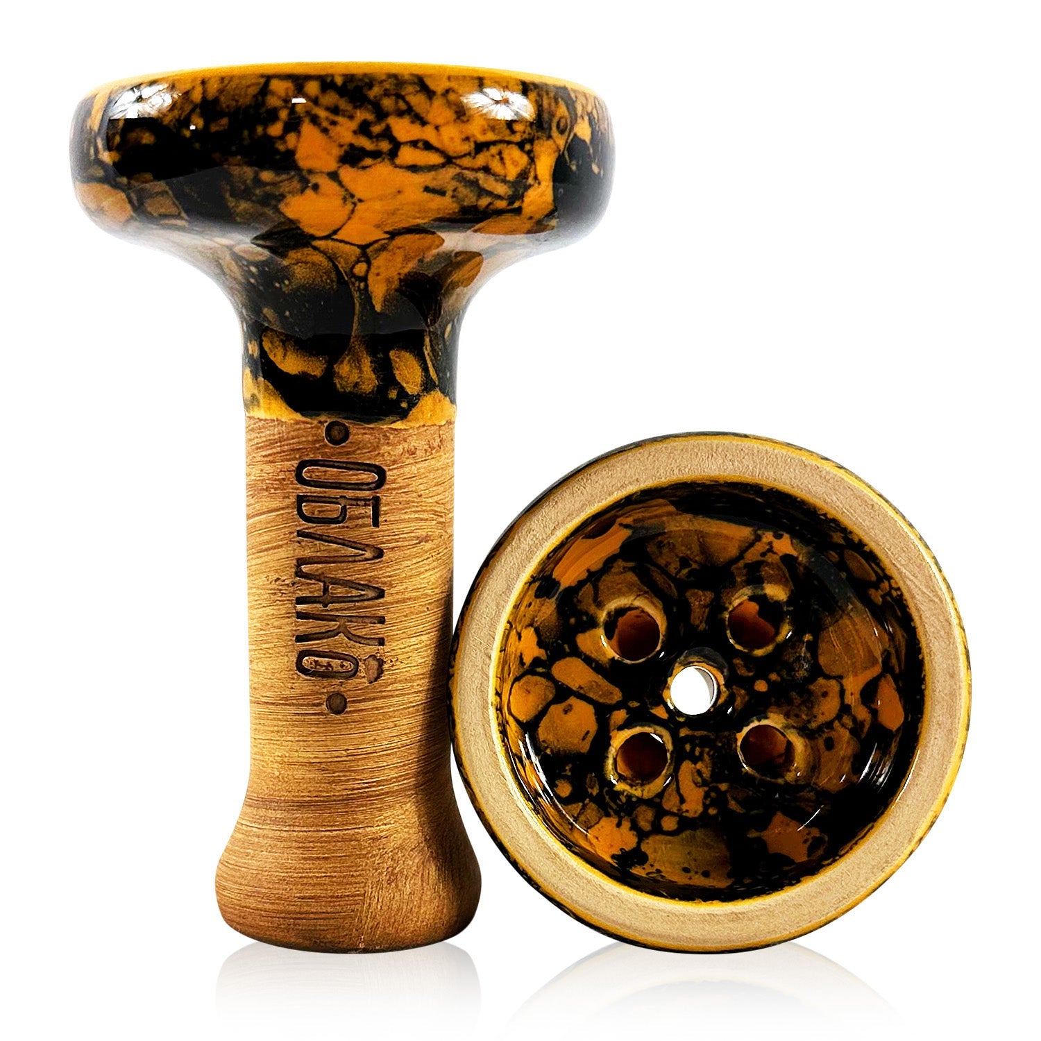 Oblako Black Glaze Hookah Shisha Bowl