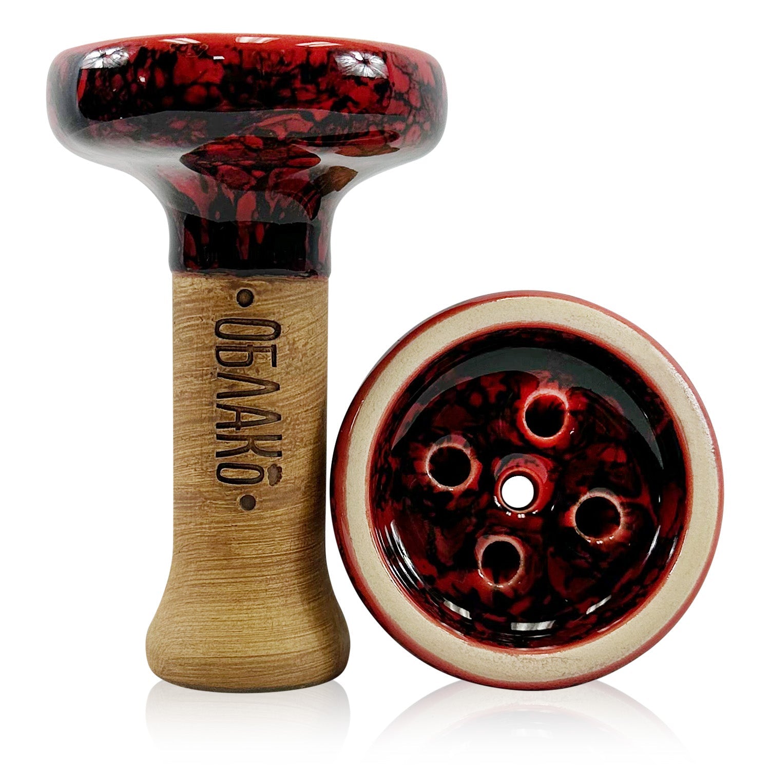 Oblako Black Glaze Hookah Shisha Bowl