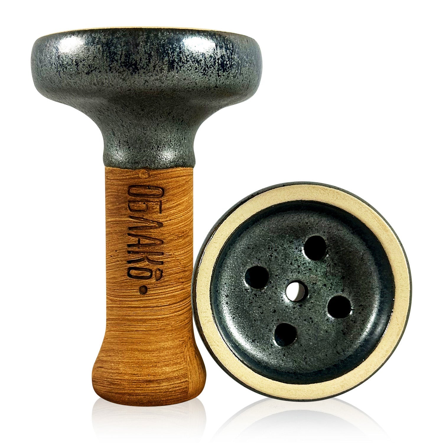 Oblako Black Glaze Hookah Shisha Bowl