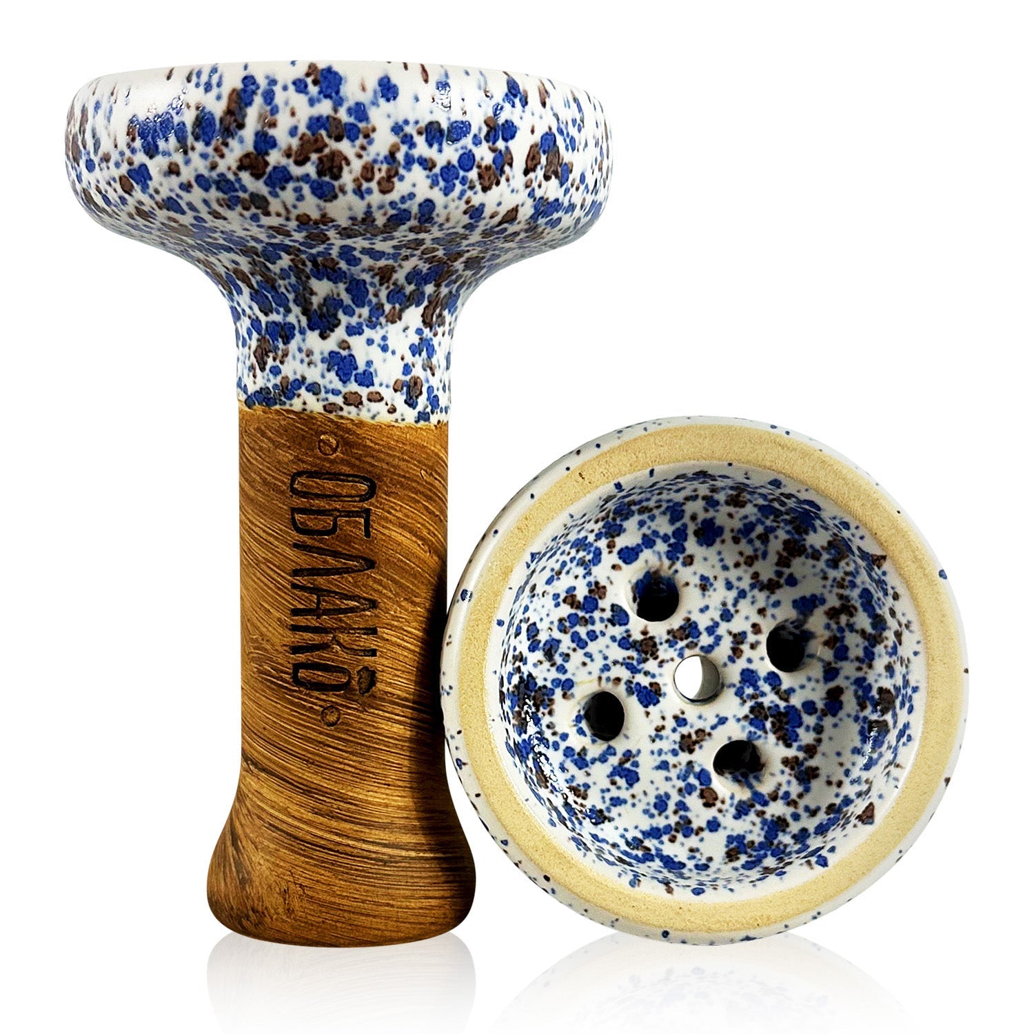 Oblako Black Glaze Hookah Shisha Bowl