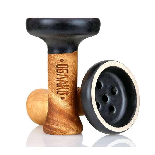 Oblako Black Glaze Hookah Shisha Bowl