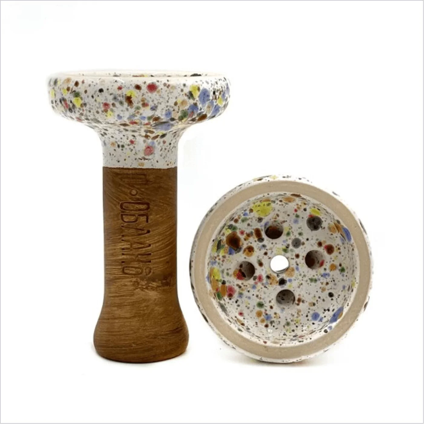 Oblako Black Glaze Hookah Shisha Bowl