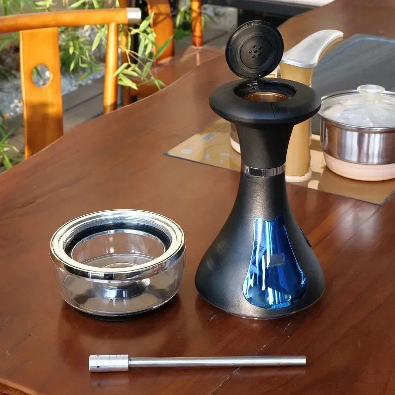 Smart Electric Hookah Shisha Set Portable Travel Electronic Hookah High Quality Shisha with LED Display