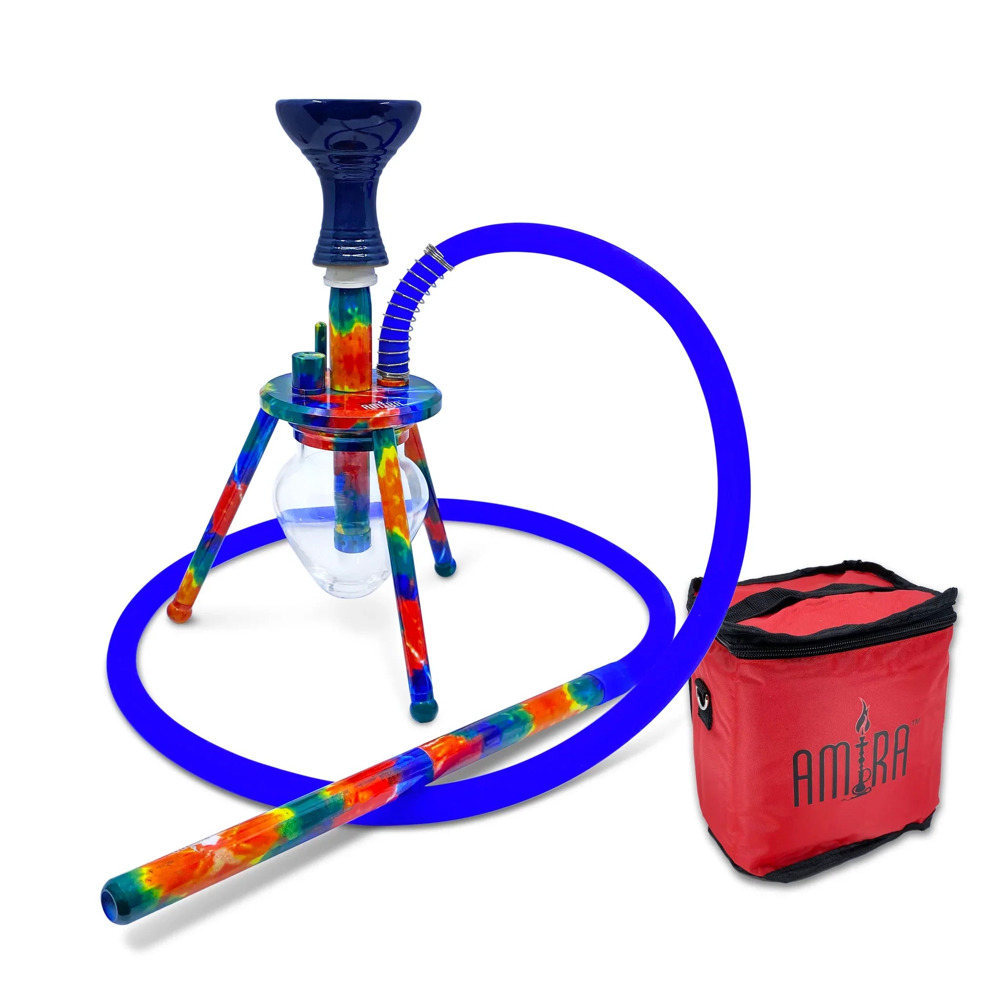 Amira 12" Mini Spider Print Hookah