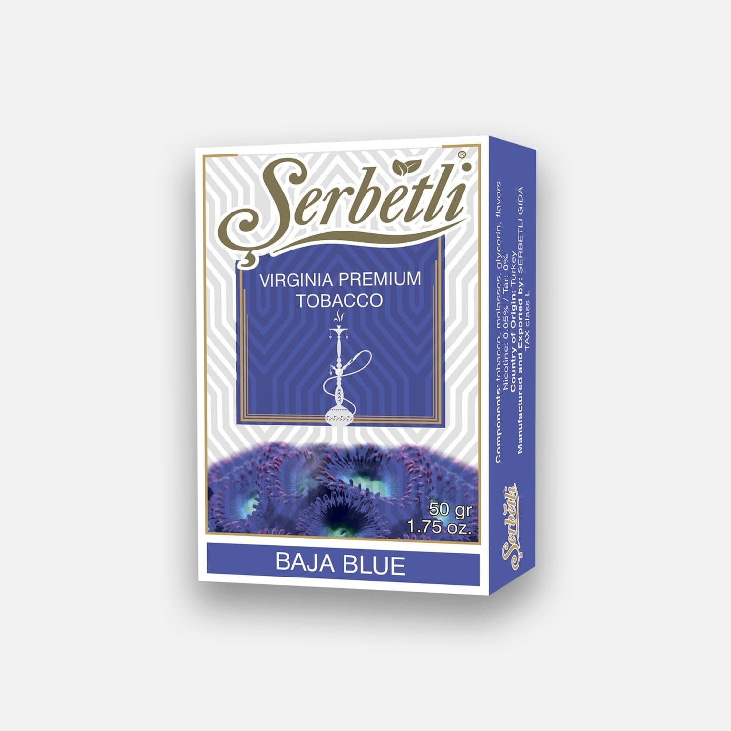 Serbetli Baja Blue Hookah Flavor