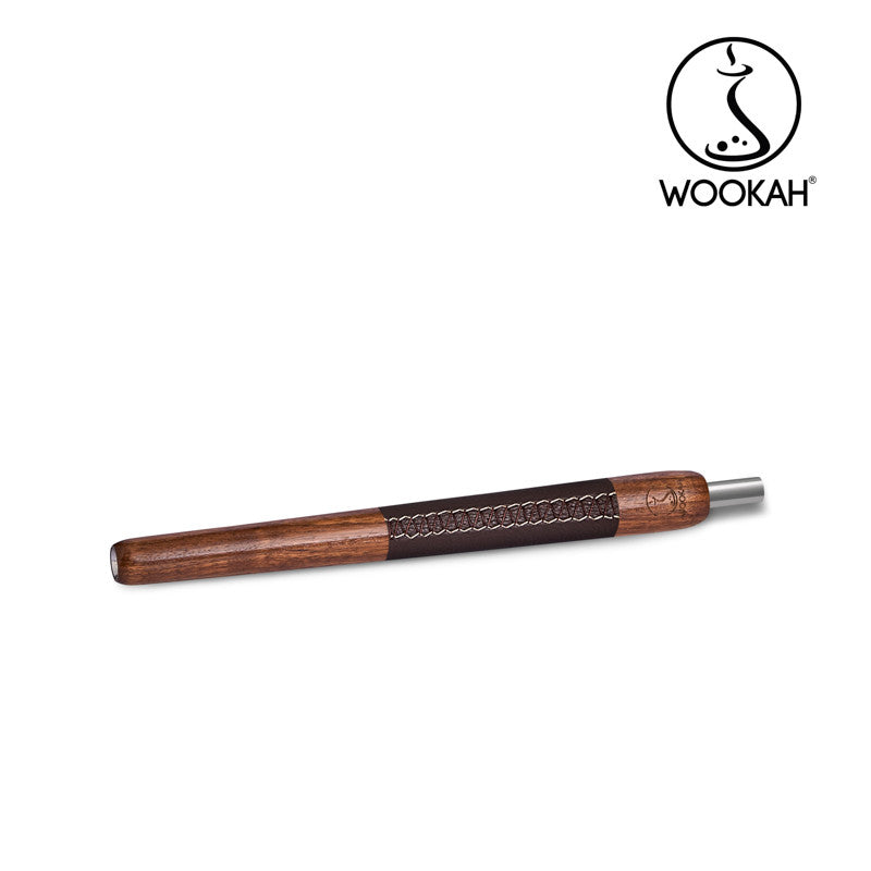WOOKAH Wooden Mouthpiece WALNUT Leather