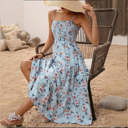 Women's Summer Floral Midi Dress