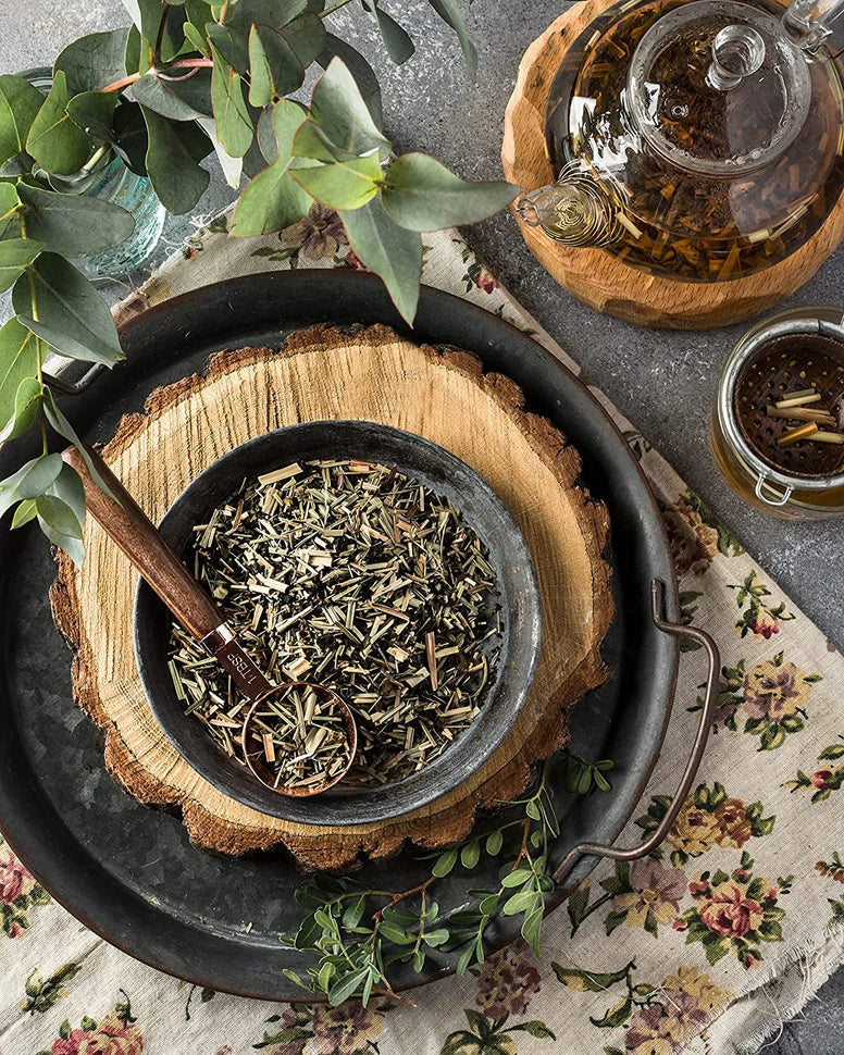 Gardenika Grüner Zitronen-Ginseng-Tee, Loseblätter, USDA Bio, 55+ Tassen – 4 Oz (113 g) 