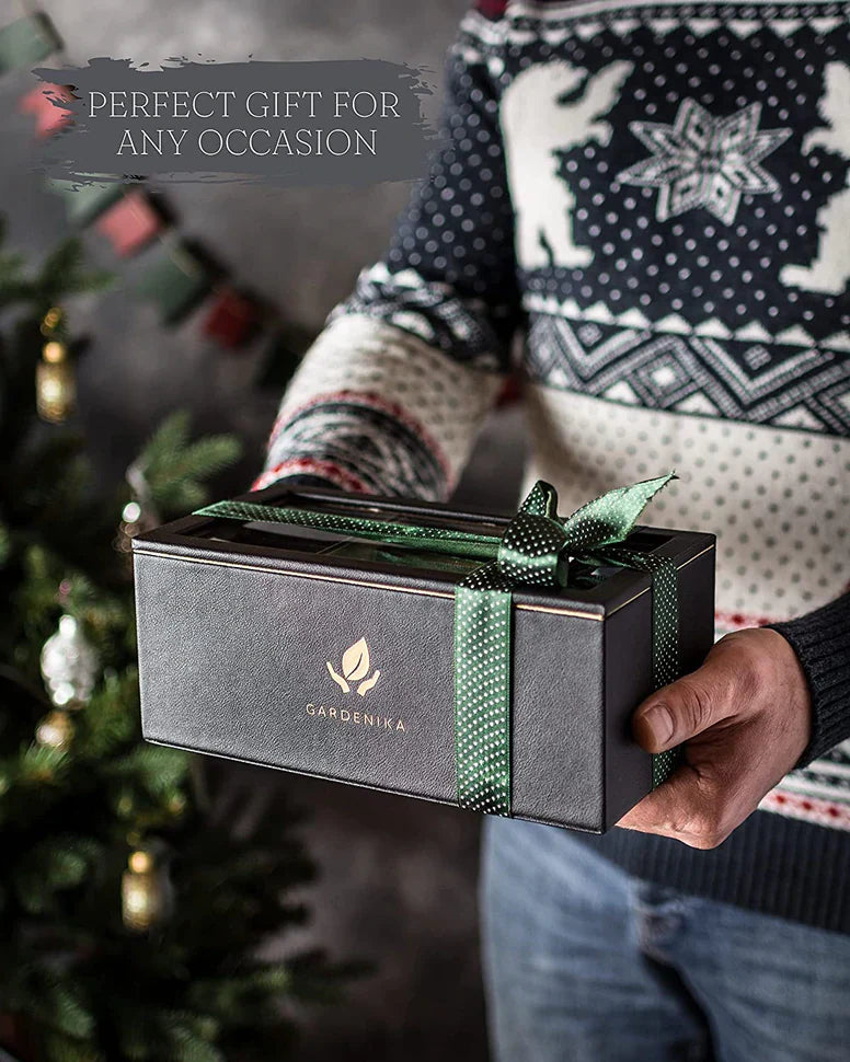 Caja de regalo con muestrario de bolsitas de té de hierbas y descafeinado Stash, sin cafeína - 60 unidades, 20 sabores